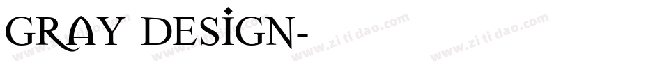 gray design字体转换